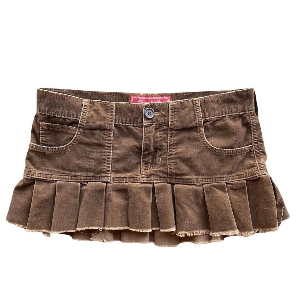 Vintage Y2k Abercrombie and Fitch low rise pleated mini skirt